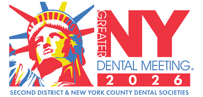 Greater New York Dental Meeting 2026 logo, Second District and New York County Dental Societies